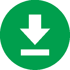 Icon of a white arrow pointing down in a green circle