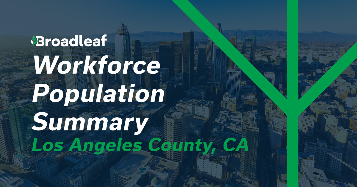 Los Angeles County Workforce Summary | LA County Employment Statistics ...
